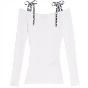 Sandro Rayann Keep on Dancing Cold Shoulder Top